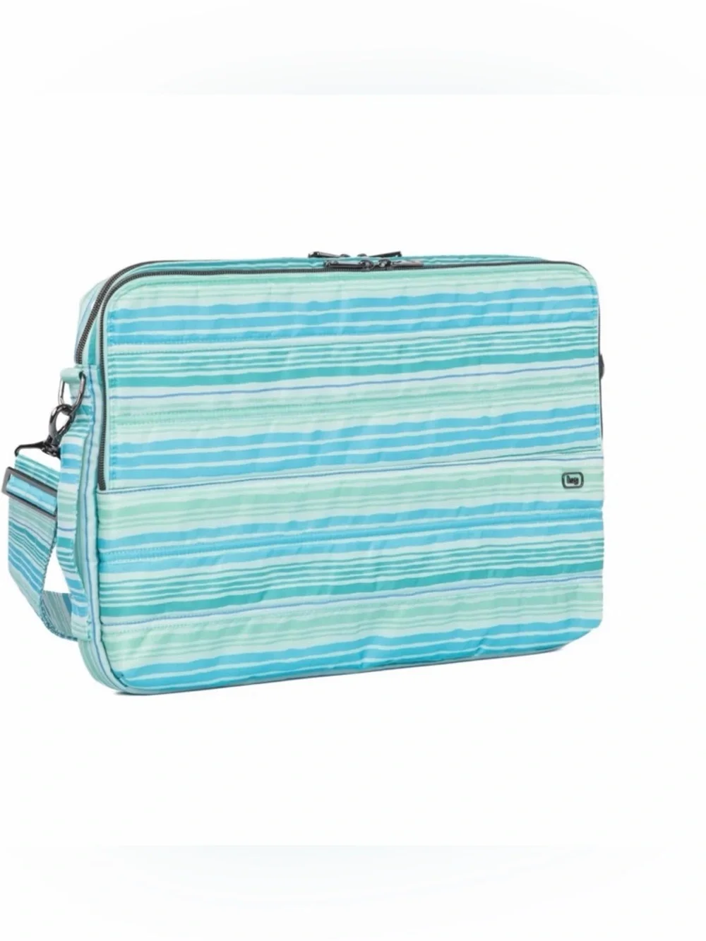 Lug Delta 17” Laptop Case - Love Waves Aqua NWT